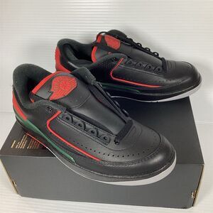 Nike Air Jordan 2 Retro Low GS Kids Black/Red/Grey Size‎ 7Y Sneakers
